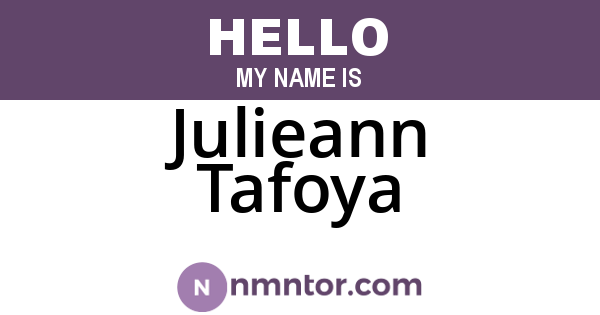 Julieann Tafoya