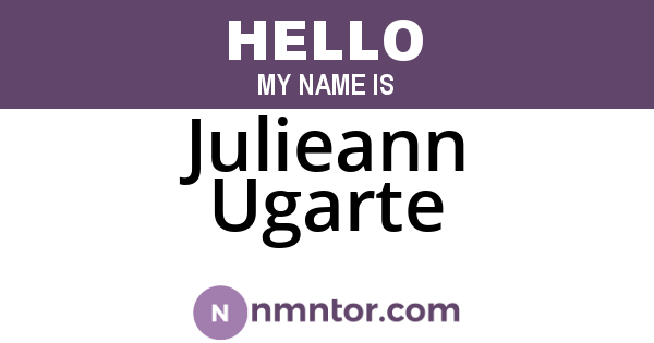 Julieann Ugarte