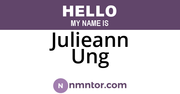 Julieann Ung