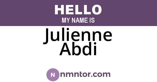 Julienne Abdi