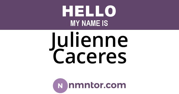 Julienne Caceres