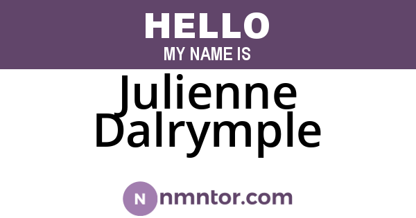 Julienne Dalrymple