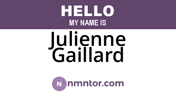 Julienne Gaillard