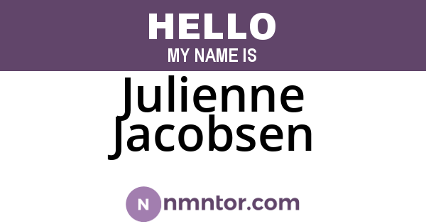 Julienne Jacobsen