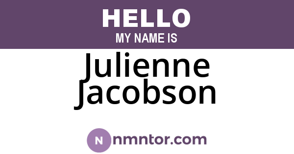 Julienne Jacobson