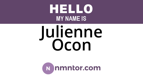 Julienne Ocon