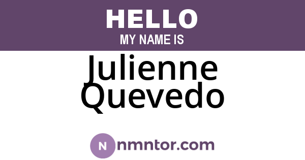 Julienne Quevedo