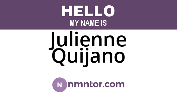 Julienne Quijano