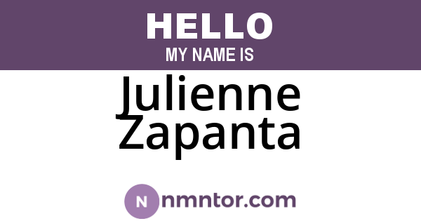 Julienne Zapanta