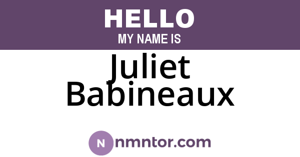 Juliet Babineaux