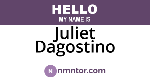 Juliet Dagostino