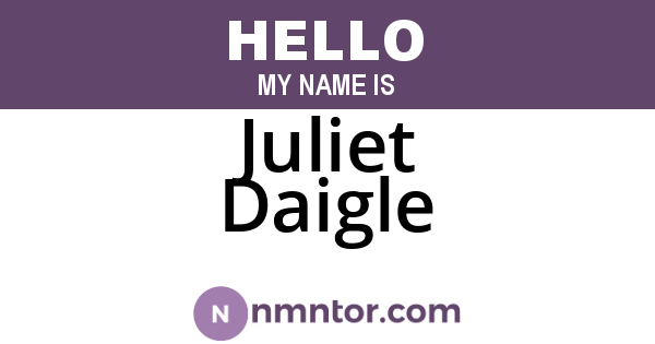 Juliet Daigle