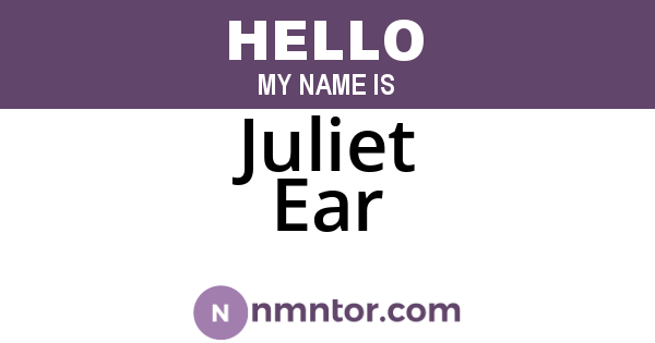 Juliet Ear