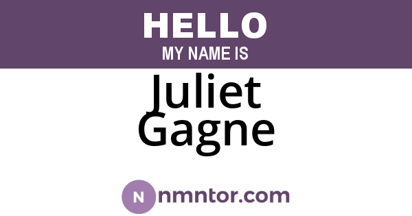 Juliet Gagne