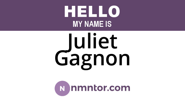 Juliet Gagnon
