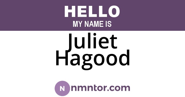 Juliet Hagood