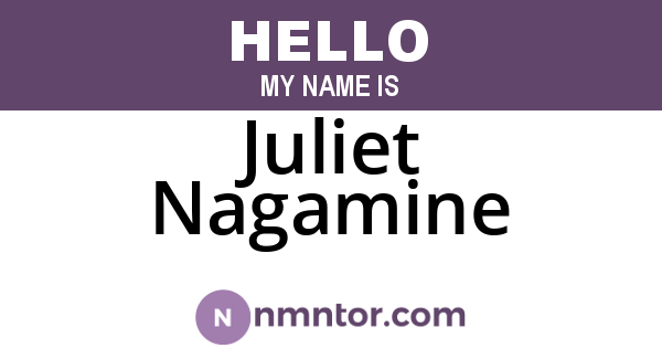 Juliet Nagamine