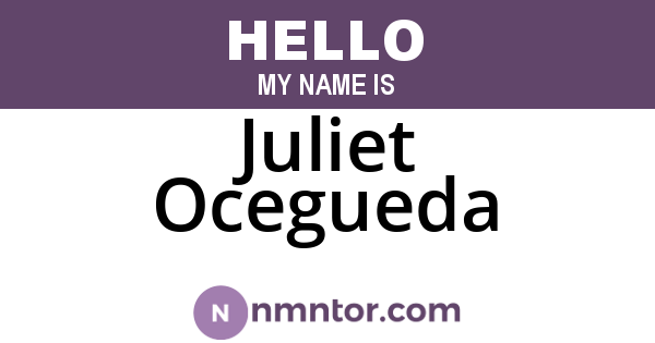 Juliet Ocegueda