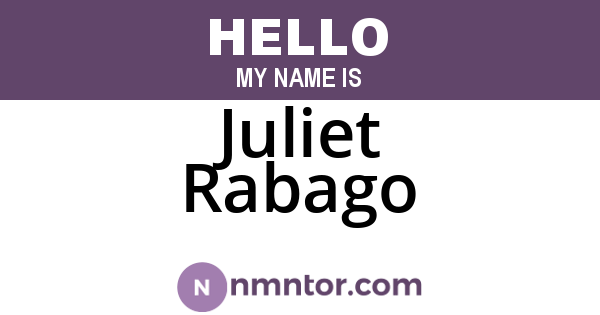 Juliet Rabago