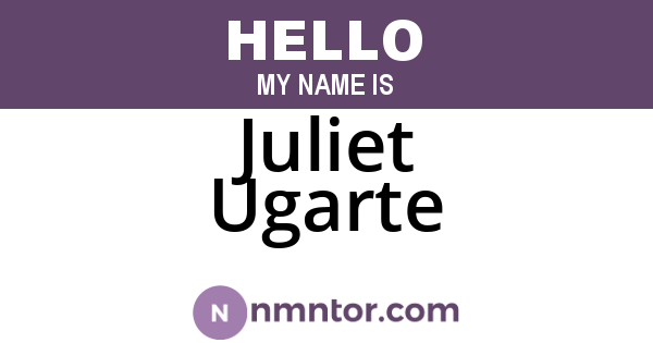 Juliet Ugarte