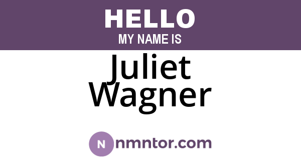Juliet Wagner