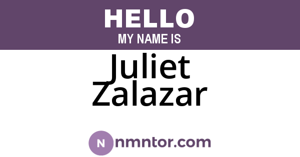 Juliet Zalazar