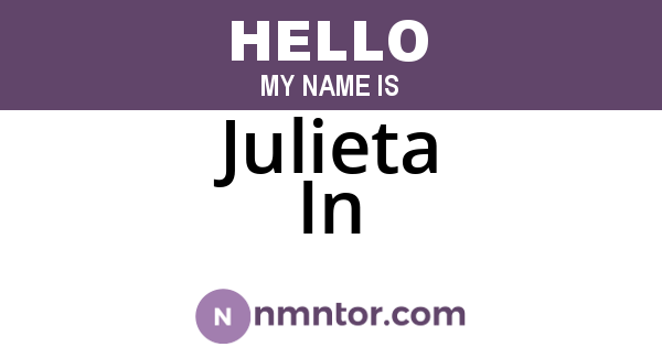 Julieta In