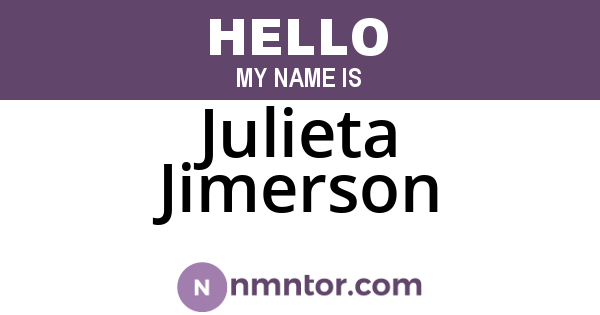 Julieta Jimerson