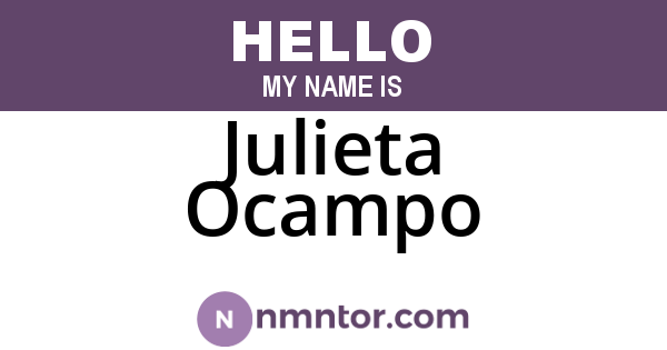 Julieta Ocampo