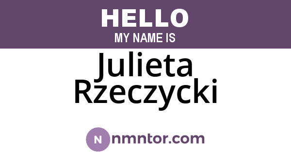 Julieta Rzeczycki