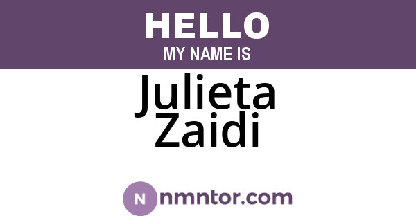 Julieta Zaidi