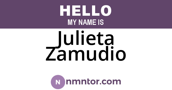 Julieta Zamudio