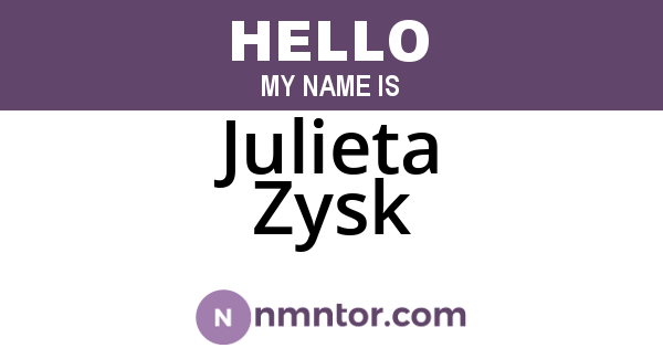 Julieta Zysk