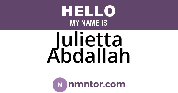Julietta Abdallah
