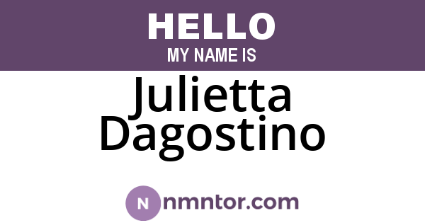 Julietta Dagostino