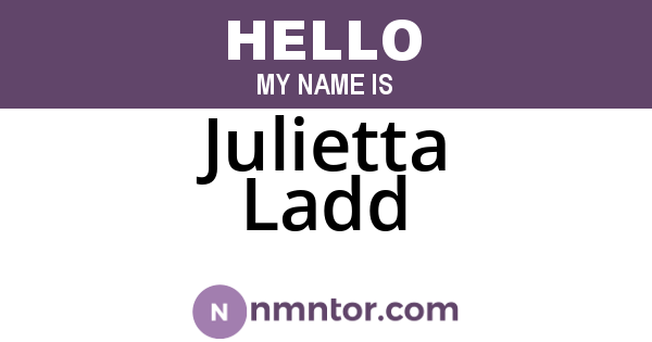Julietta Ladd