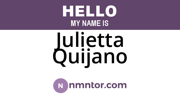 Julietta Quijano