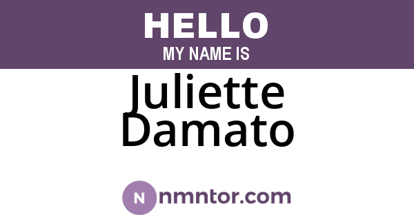 Juliette Damato
