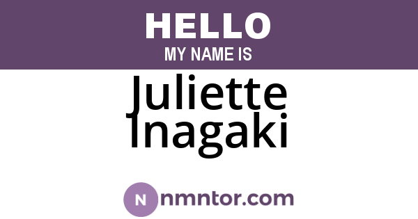 Juliette Inagaki