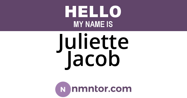 Juliette Jacob