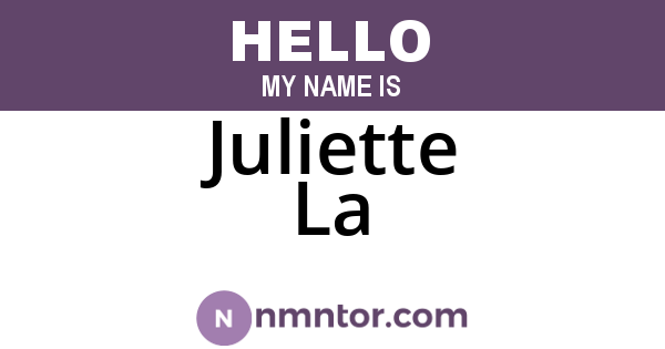 Juliette La