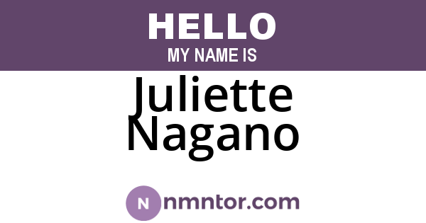 Juliette Nagano