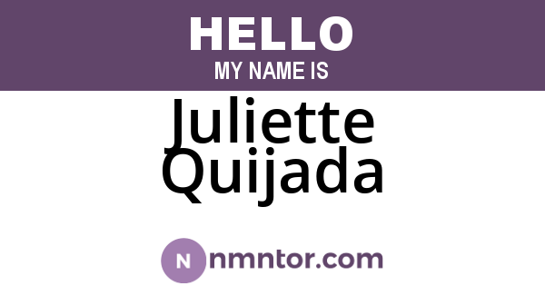 Juliette Quijada