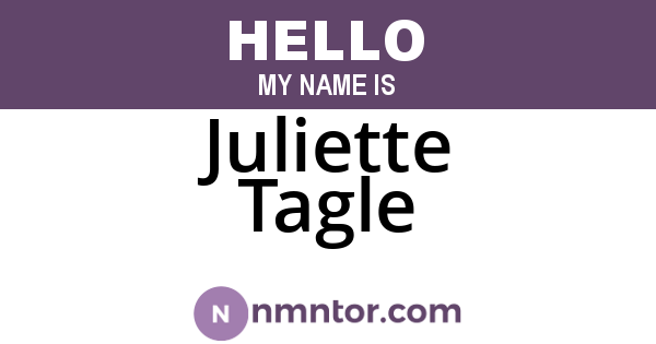 Juliette Tagle
