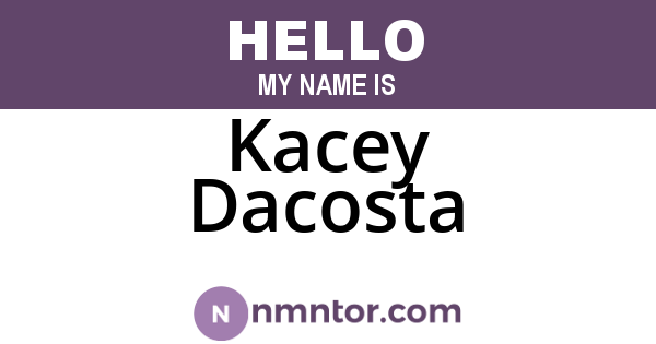 Kacey Dacosta
