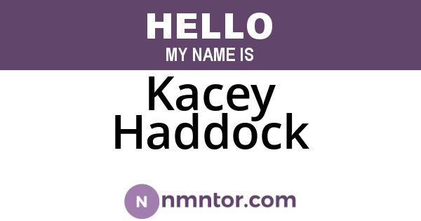 Kacey Haddock