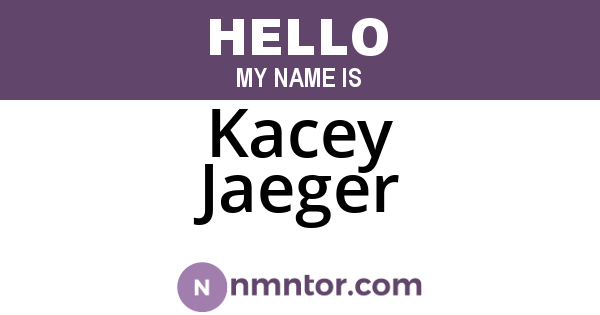 Kacey Jaeger