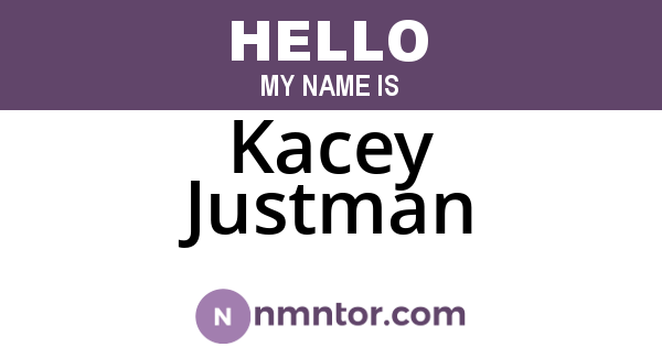 Kacey Justman