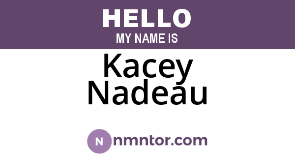 Kacey Nadeau