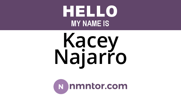 Kacey Najarro